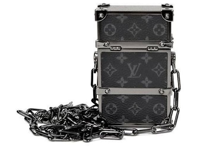 Louis Vuitton Mini Trunk Box Monogram Eclipse - vista 3