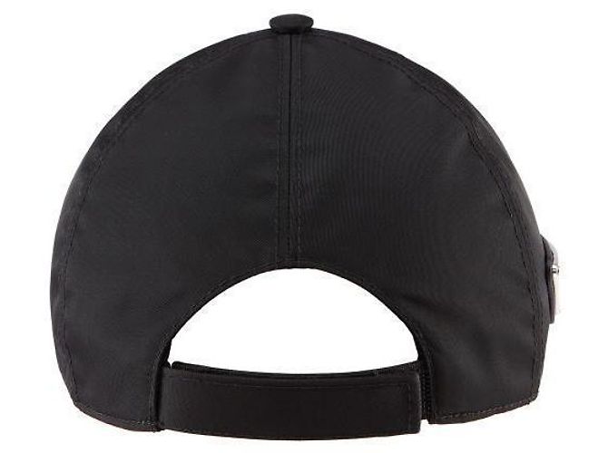 Prada Nylon Triangle Logo Baseball Cap Black - view 7