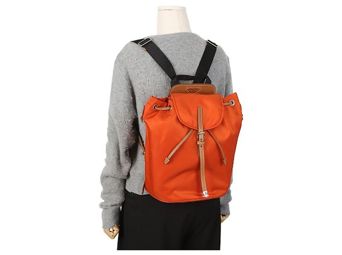 Prada Triangle Logo Backpack - view 11