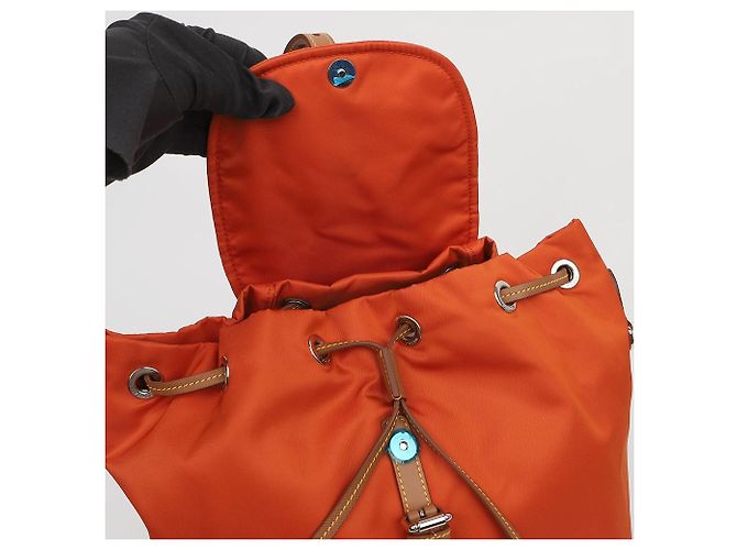 Prada Triangle Logo Backpack - view 8