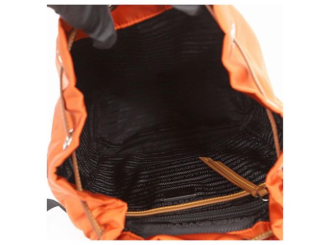 Prada Triangle Logo Backpack - view 9