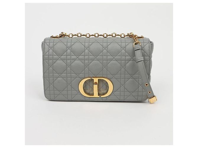 Dior Borsa a Spalla Canoe Cannage Medium Chain Nero - vista 2