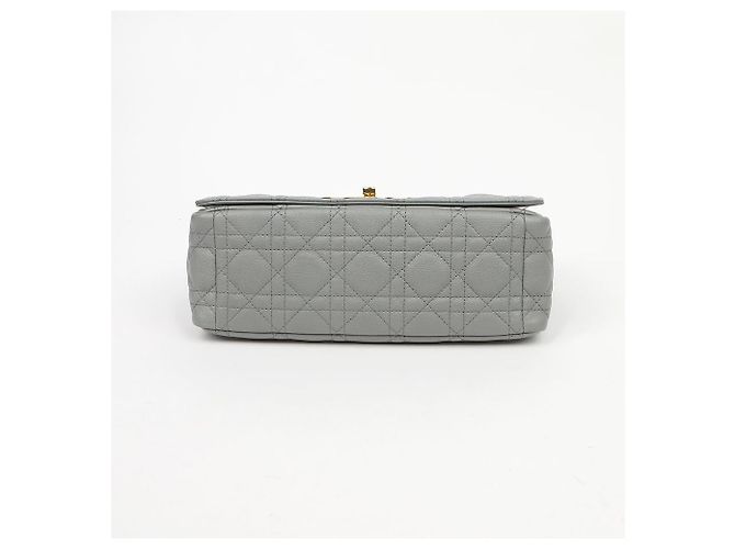 Dior Borsa a Spalla Canoe Cannage Medium Chain Nero - vista 6