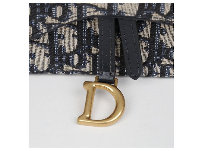 Dior Oblique Saddle Belt Pouch Blue - view 3