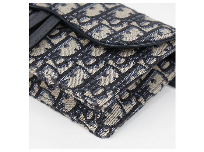Dior Oblique Saddle Belt Pouch Blue - view 7
