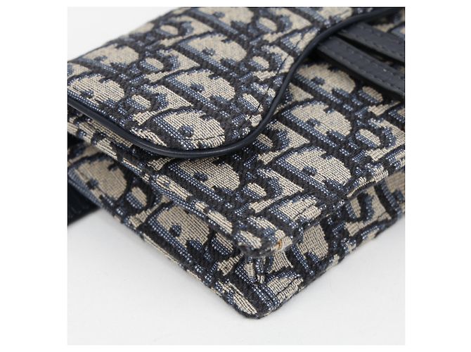 Dior Oblique Saddle Belt Pouch Blue - view 8