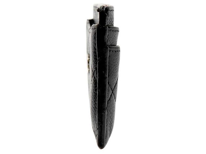 Chanel Tarjetero de piel caviar negra - vista 2