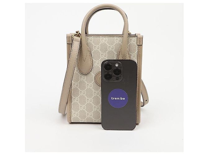 Gucci Interlocking Mini Tote Bag Beige - Ansicht 11