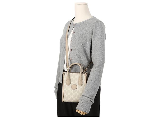 Gucci Interlocking Mini Tote Bag Beige - Ansicht 12