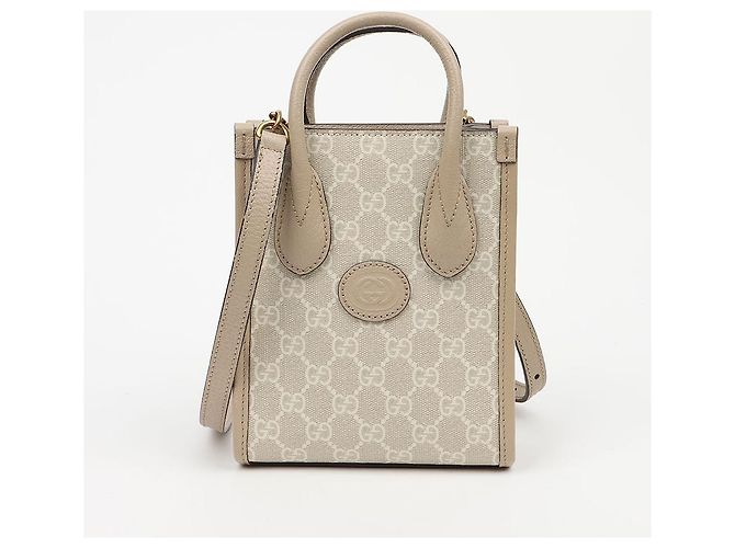 Gucci Interlocking Mini Tote Bag Beige - Ansicht 2