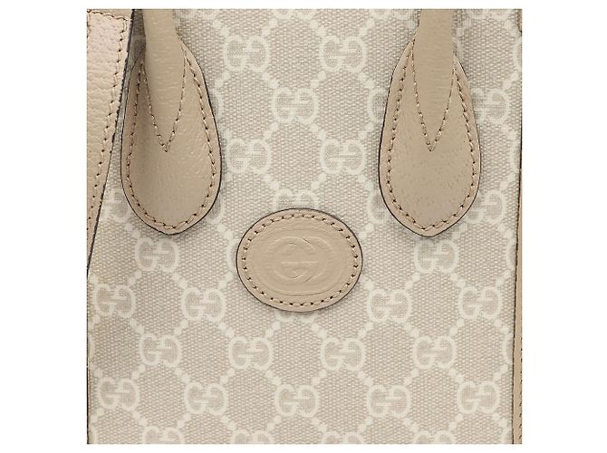Gucci Interlocking Mini Tote Bag Beige - Ansicht 3