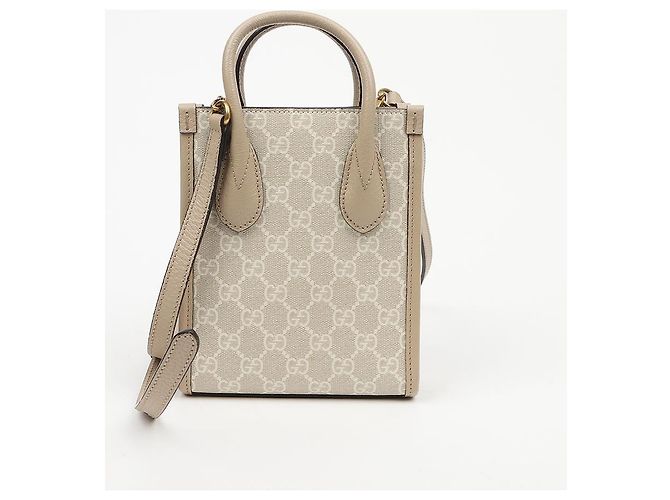 Gucci Interlocking Mini Tote Bag Beige - Ansicht 4