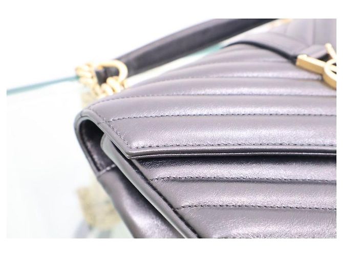 Autre Marque Borsa a spalla dorata con catena media - vista 10