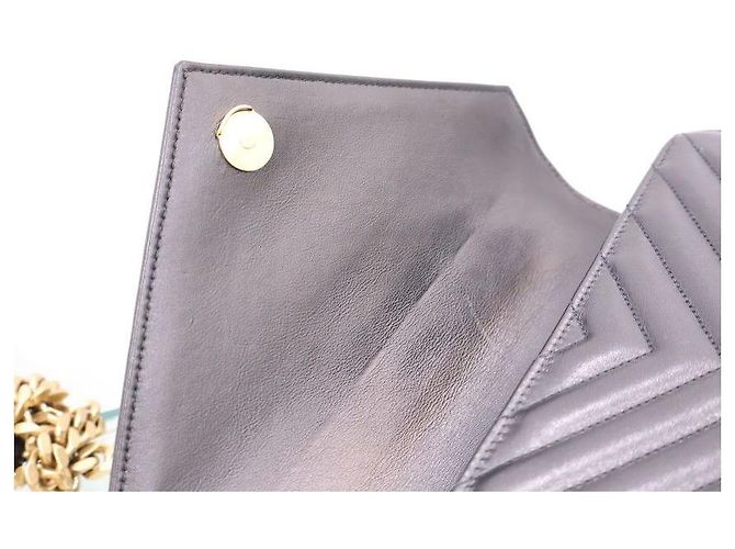 Autre Marque Borsa a spalla dorata con catena media - vista 17