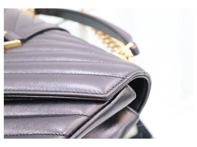 Autre Marque Borsa a spalla dorata con catena media - vista 9