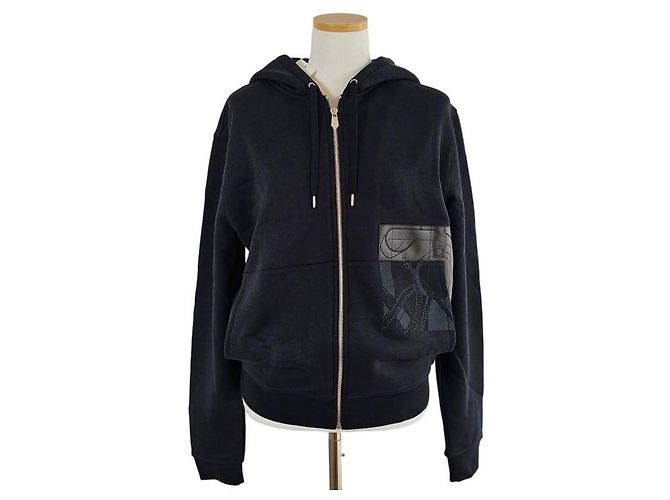 Hermès Maglione con cappuccio e zip con dettaglio Eperon d'Or en Perspective - vista 5