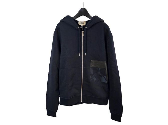 Hermès Maglione con cappuccio e zip con dettaglio Eperon d'Or en Perspective - vista 6