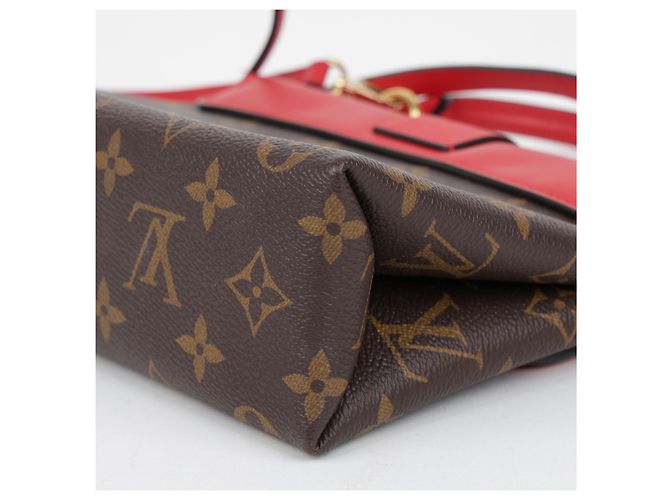 Louis Vuitton Borsa a spalla tote in pelle Monogram Canvas - vista 12