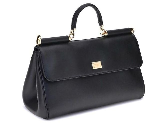 Dolce & Gabbana Borsa a tracolla Bos Taurus in pelle di vitello nera - vista 2