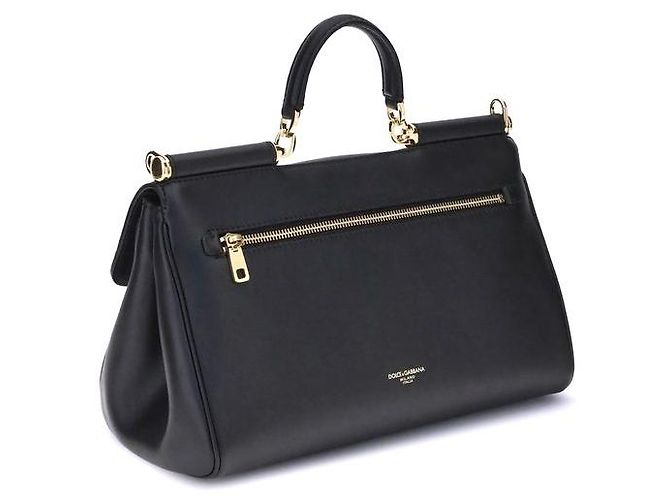 Dolce & Gabbana Borsa a tracolla Bos Taurus in pelle di vitello nera - vista 3