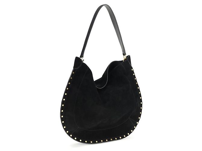 Isabel Marant Borsa a tracolla Bos Taurus in pelle di vitello nera - vista 3