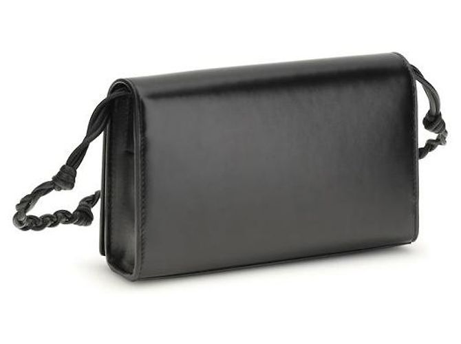 Jil Sander Cartera Bos Taurus de piel de becerro negra - vista 3