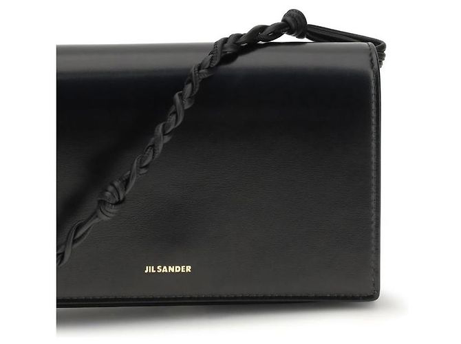 Jil Sander Cartera Bos Taurus de piel de becerro negra - vista 4