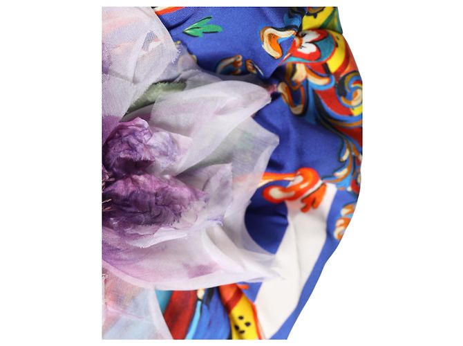 Dolce & Gabbana Turbante con motivo Carretto multicolore - vista 2