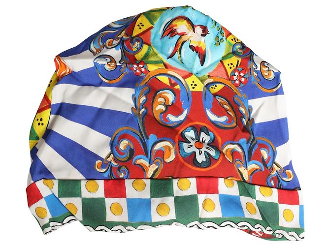 Dolce & Gabbana Turbante con motivo Carretto multicolore - vista 3