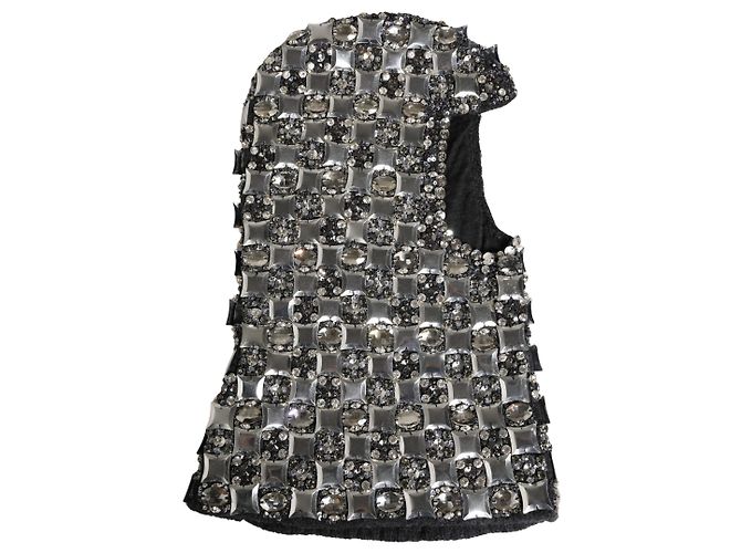 Dolce & Gabbana Balaclava in lana nera con cristalli - vista 2