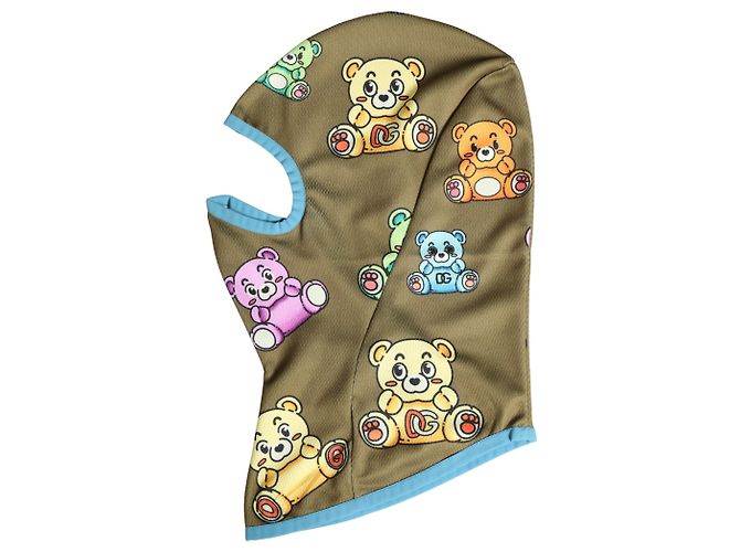 Dolce & Gabbana Passamontagna Maschera da Sci in Poliestere da Uomo Brown Bears - vista 2