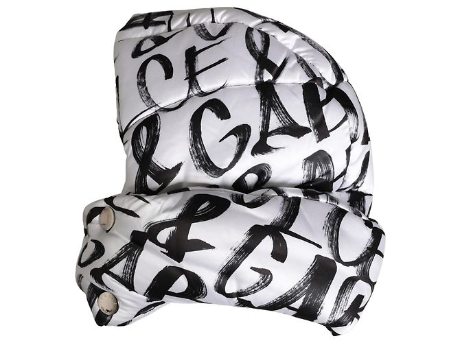 Dolce & Gabbana Cappello Capello White Logo Print Whole Head Wrap - vista 2