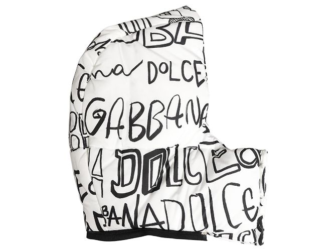 Dolce & Gabbana Cappello avvolgente bianco con logo stampato Capello Hat - vista 2