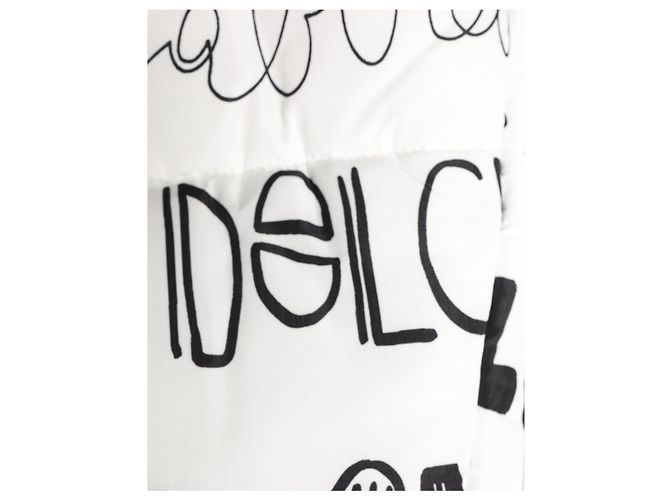 Dolce & Gabbana Cappello avvolgente bianco con logo stampato Capello Hat - vista 4