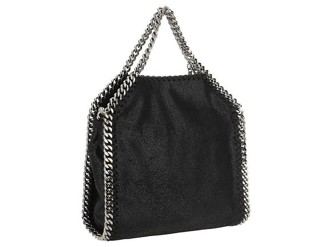 Stella Mc Cartney Borsa in poliestere nera - vista 3