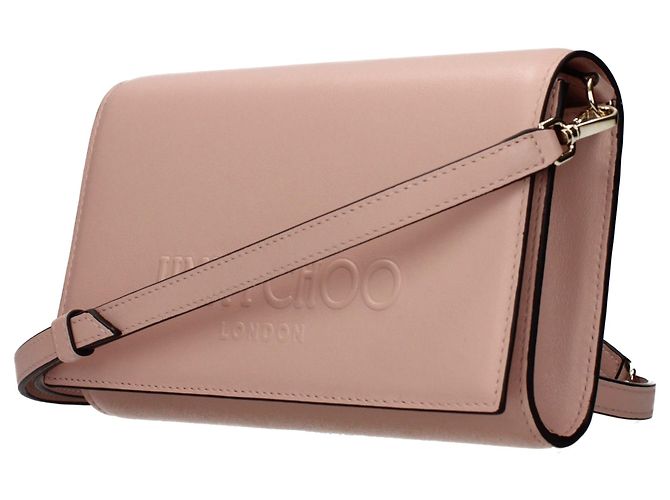 Jimmy Choo Clutch in pelle rosa - vista 2