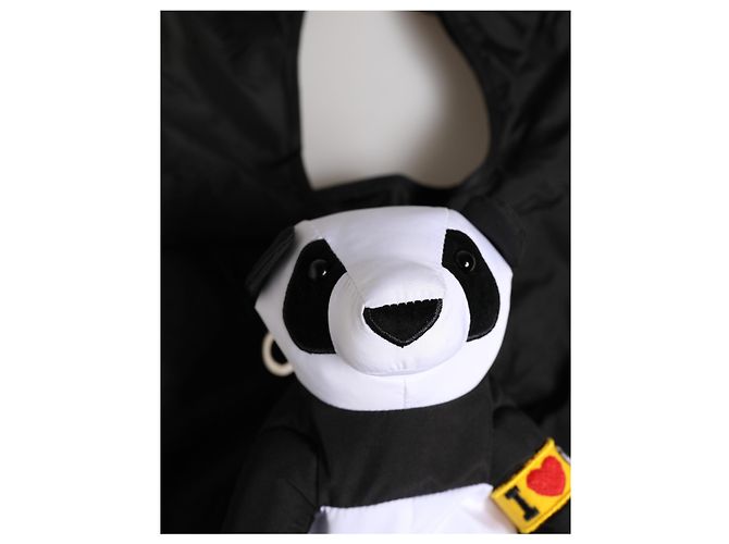 Dolce & Gabbana Men Black Polyester Panda Stuffed Ecobag Bag - view 3