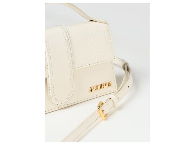 Jacquemus Borsa Ivory Cocco Le Grand Bambino - vista 3