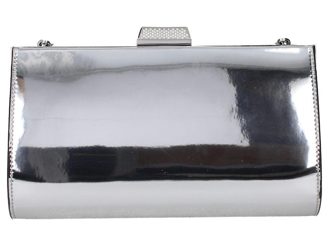Jimmy Choo Pochette in pelle grigia - vista 3