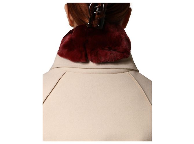Dolce & Gabbana Colletto in pelliccia di agnello rosso da donna x Sciarpa - vista 3