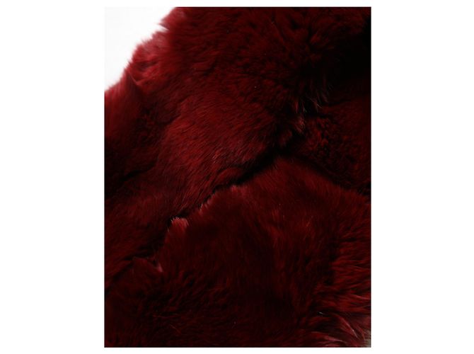 Dolce & Gabbana Colletto in pelliccia di agnello rosso da donna x Sciarpa - vista 6