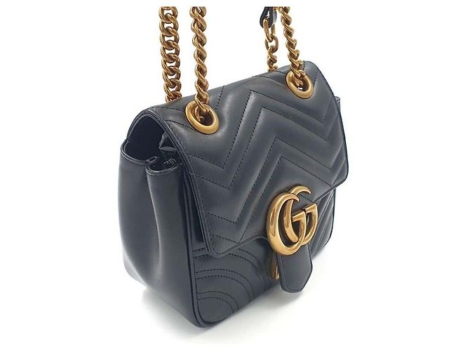 Gucci Marmont Matelassé Chain Shoulder - vista 3