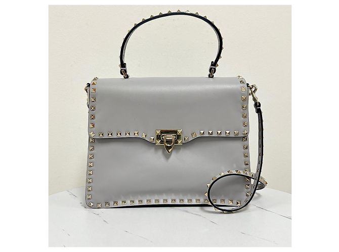 Valentino Borsa Rockstud Tote Bag Shoulder Bag - vista 5