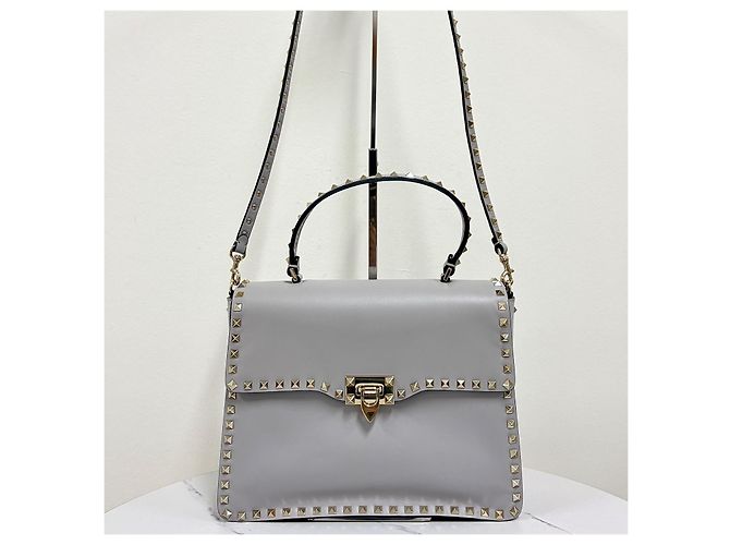 Valentino Borsa Rockstud Tote Bag Shoulder Bag - vista 7