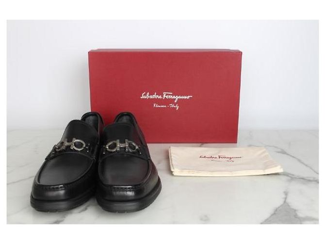 Salvatore Ferragamo Mocassini Gancini da uomo Nero - vista 2