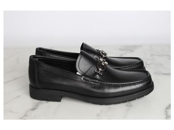 Salvatore Ferragamo Mocassini Gancini da uomo Nero - vista 4