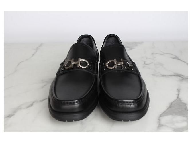 Salvatore Ferragamo Mocassini Gancini da uomo Nero - vista 5