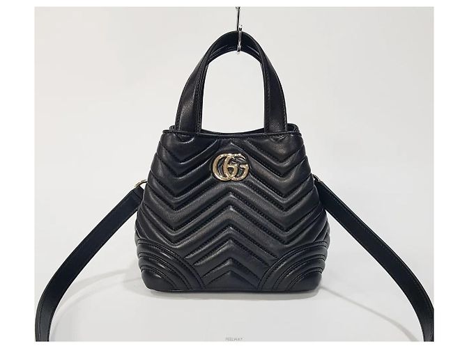 Gucci Borsa a spalla Mini Tote Marmont - vista 2
