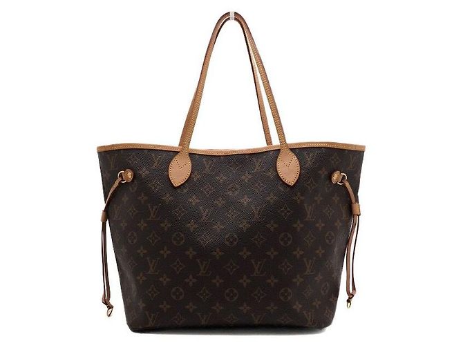 Louis Vuitton Borsa a tracolla da donna Shopper Neverfull MM in tela Monogram - vista 2