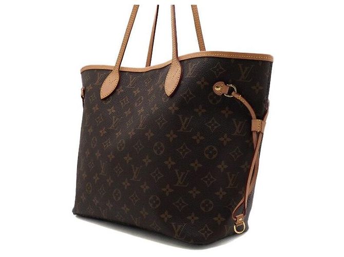 Louis Vuitton Borsa a tracolla da donna Shopper Neverfull MM in tela Monogram - vista 3